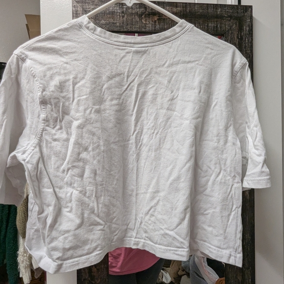 Wild Fable Classic White Long Sleeve Tee - Picture 3 of 3